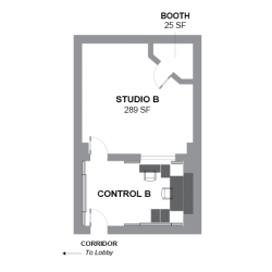 Studio B Floor Plan